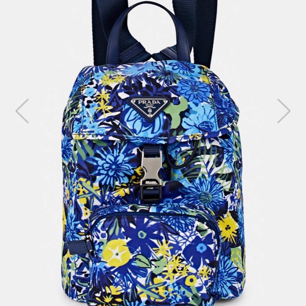 ✨NEW!✨Authentic!✨Prada NWT! Nylon Leather Backpack - Picture 1 of 8